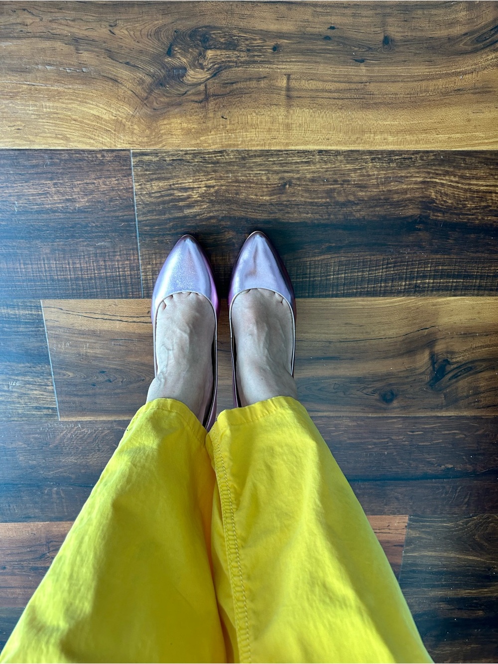 INC International Concepts Iridescent Pink Pointed-Toe Heels